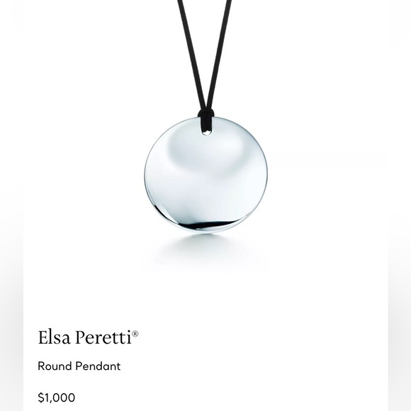 Tiffany & Co. Silver Round Pendant Necklace - Picture 1 of 4